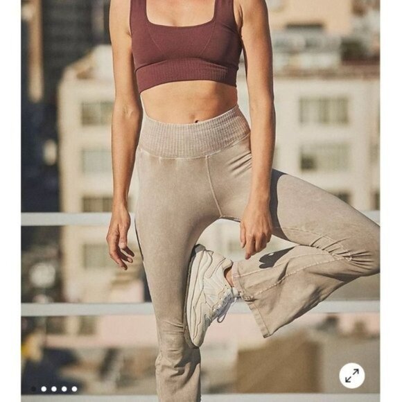 FP Movement Good Karma Flare Leggings in Mushroom - Picture 5 of 10